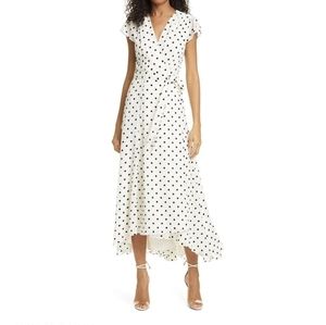 Ted Baker Cohine Polka Dot Spot Wrap Midi Dress